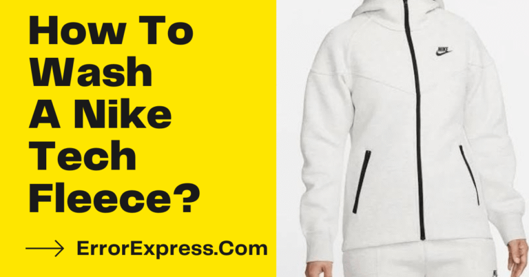 How To Wash A Nike Tech Fleece {A Guide}