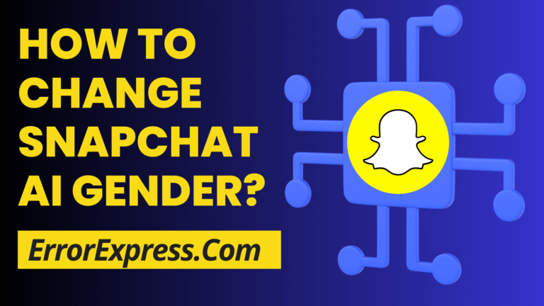 how to change Snapchat ai gender