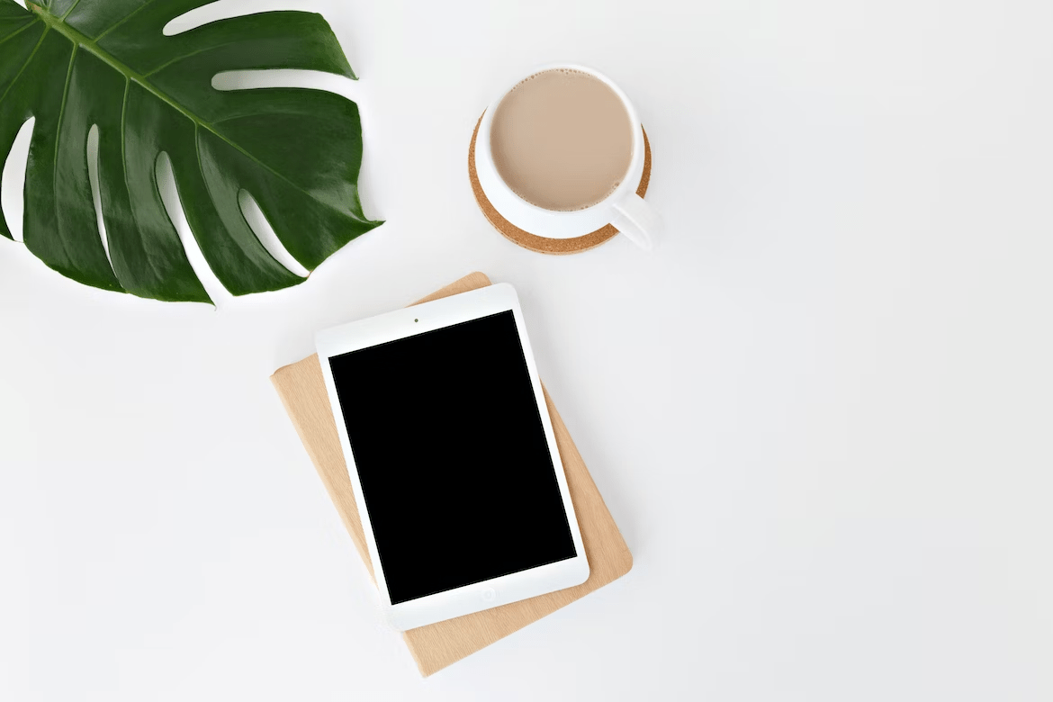 Mobile phone with coffee image