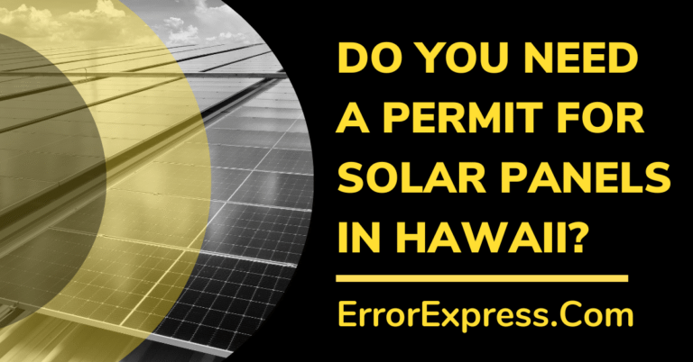 Do you need a permit for solar panels in Hawaii