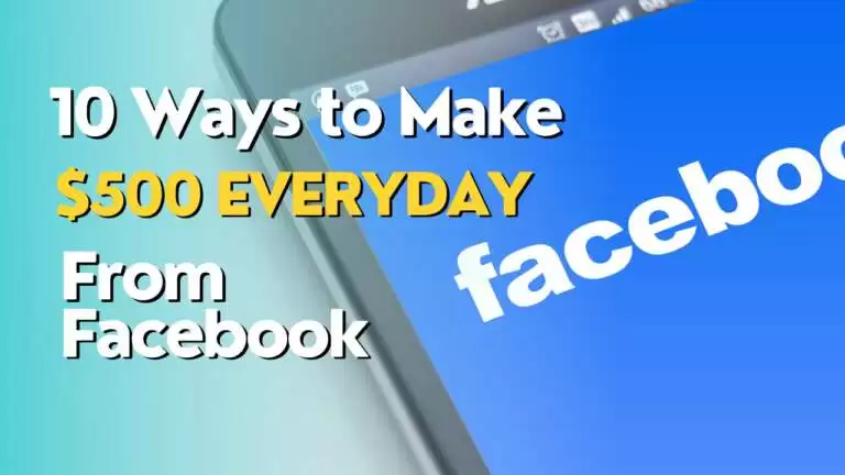 How to earn money on Facebook $500 Everyday