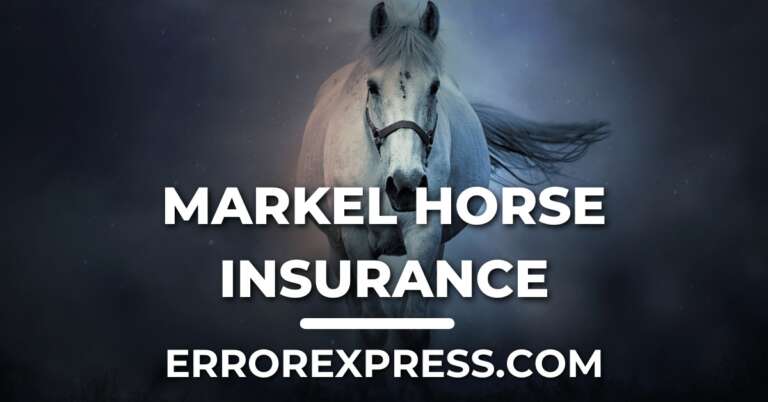 Markel Horse Insurance
