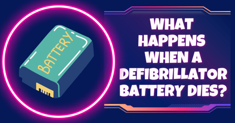 What happens when a defibrillator battery dies