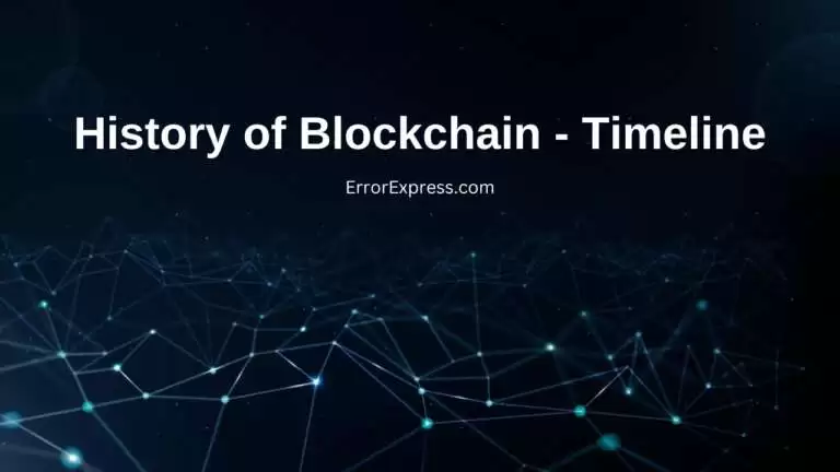 History of blockchain technology