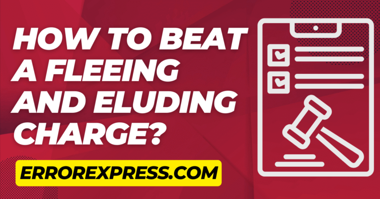 How To Beat A Fleeing and Eluding Charge