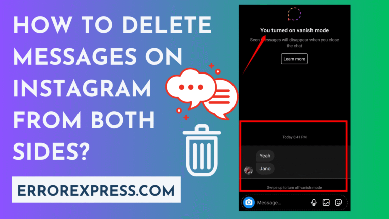 How To Delete Messages On Instagram From Both Sides