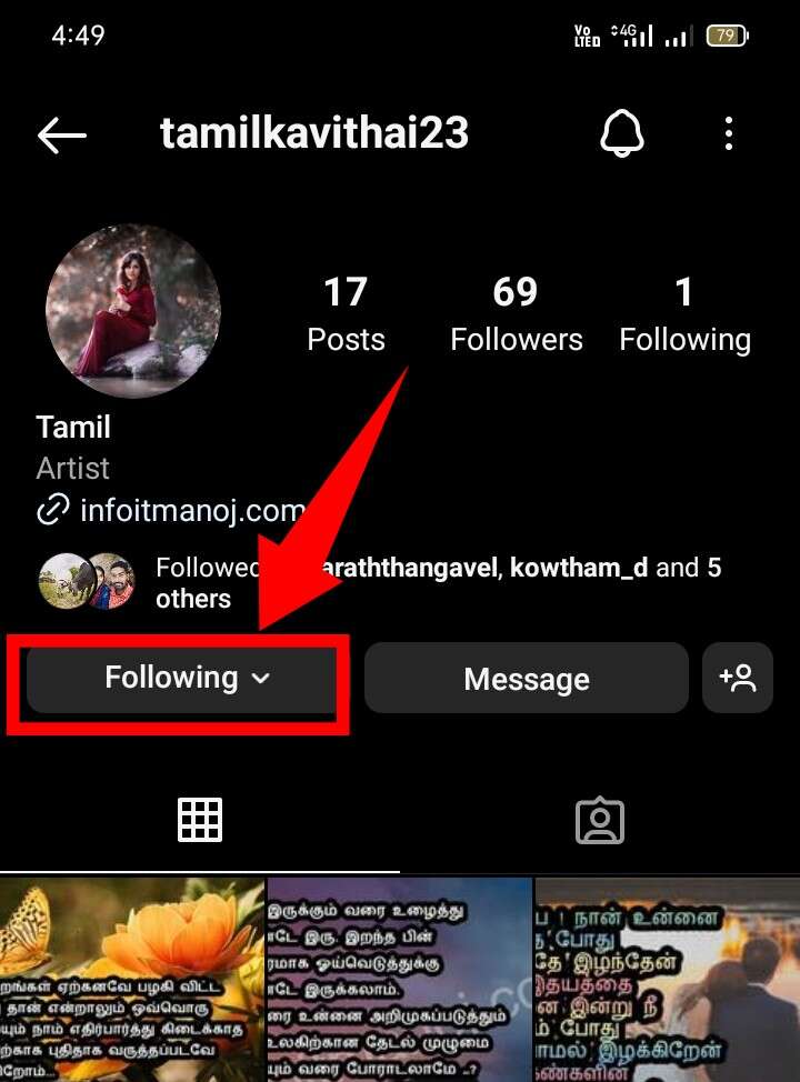 Click on the following option