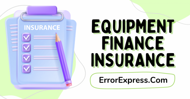 Equipment Finance Insurance