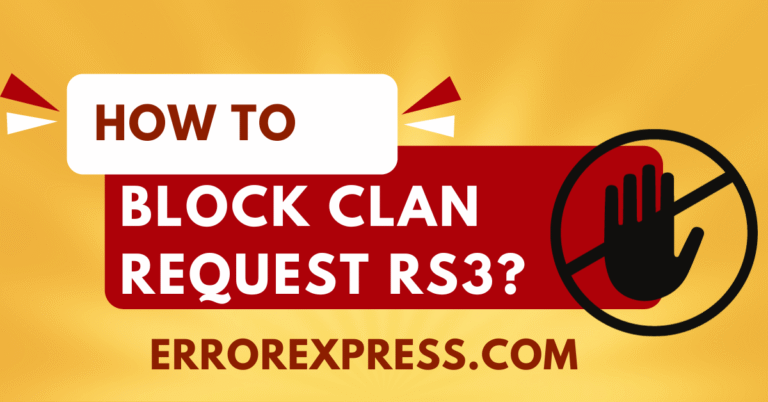 How To Block Clan Requests RS3