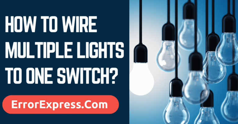 How To Wire Multiple Lights To One Switch