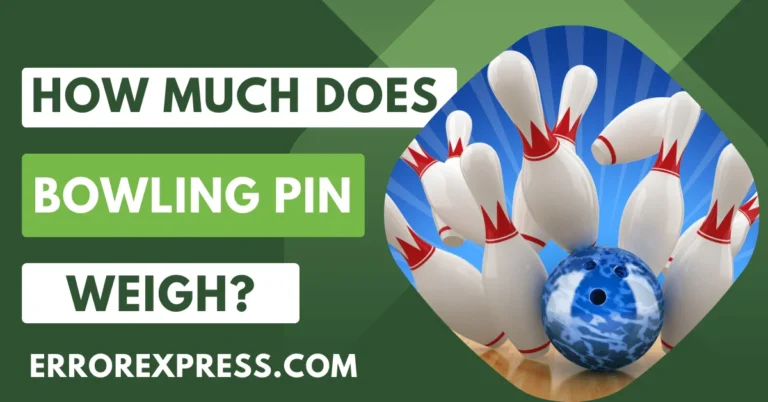 How Much Does A Bowling Pin Weigh
