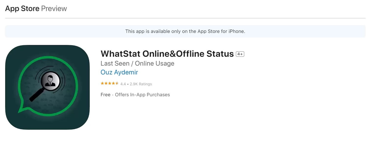 Whatstat App Whatsapp Last seen tracker