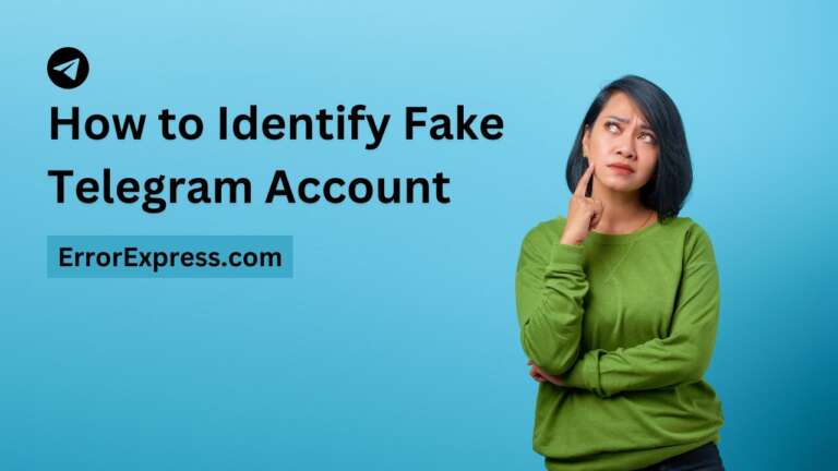 how to identify a fake telegram account