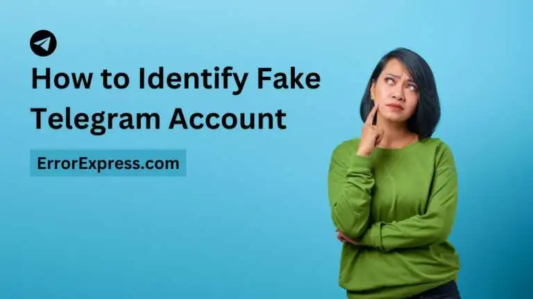 how to identify a fake telegram account
