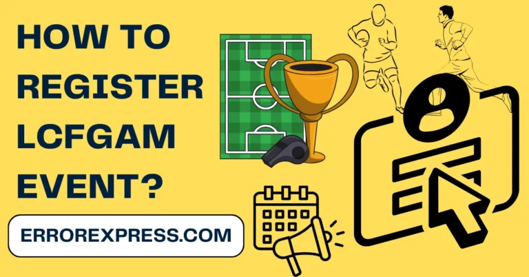 Simple Guide For How To Register LCFGamEvent