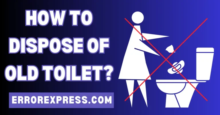 How To Dispose Of Old Toilet {Working Methods}